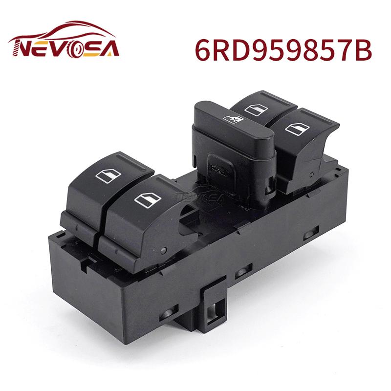6RD959857B For Volkswagen Polo 2011-2013 Power Window Control Switch 6RD 959 857 B  Window Switch Regulator Button Car Parts