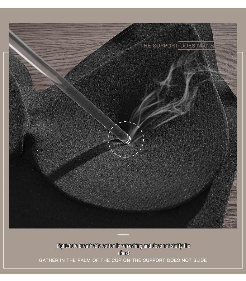 Women's U-Shaped Backless Bra with Chest Pads - Seamless One-Piece Vest Style for Small Busts