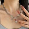 Unisex Trendige Sternenexplosion Kreuz Halskette - Hip Hop Cool High-End Schlüsselbeinkette Choker für Männer und Frauen