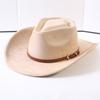 Popular European and American Classic Suede Western Cowboy Hats, Men's and Women's Retro Fashion Cowboy Hats