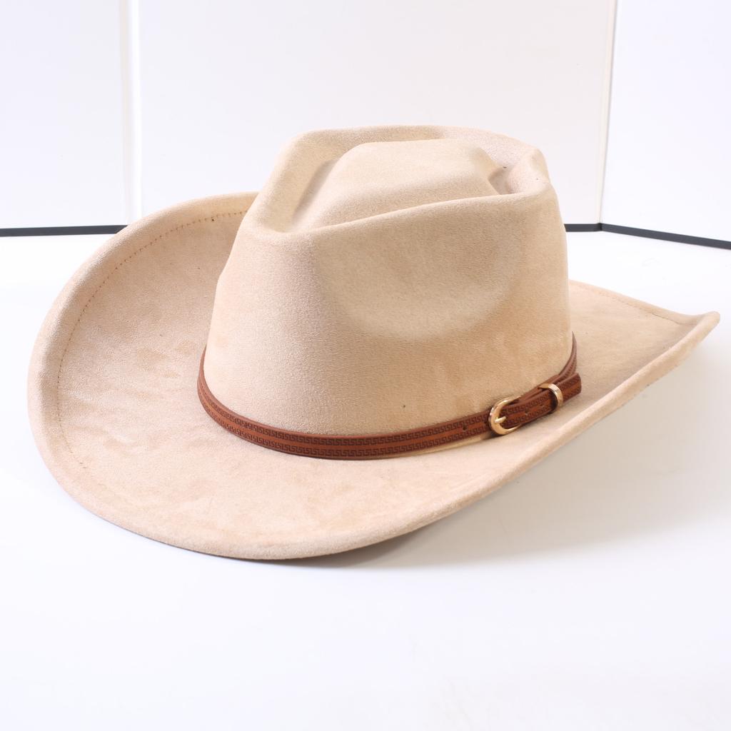 Popular European and American Classic Suede Western Cowboy Hats, Men's and Women's Retro Fashion Cowboy Hats