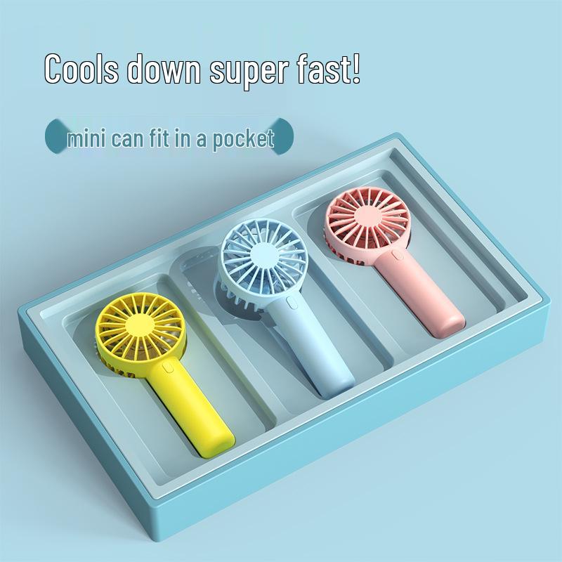 Rechargeable USB Mini Neck Fan: Strong, Silent & Portable for Students