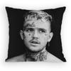 Rapper LLil Peep Hellboy Pillow Case Antidustmite Pillowcase Invisible zipper silky short plush Sofa cushion cover