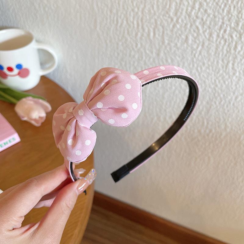 Children'S Bow Headband Girls Polka Dot Headband Sweet And Cute Princess Headgear Non-Slip Pressure Hair Does Not Hurt Hair Accessories