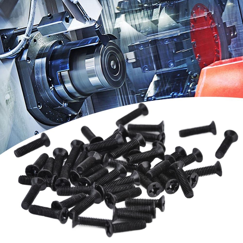 350pcs M3x10 Countersunk Screw Set Black Phillips Flat Head Screws Small Electronics