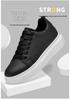 Men's 8CM Height-Boosting White Low-Top Cowhide Casual Shoes, Thick Sole, Large Sizes, Youth Fashion