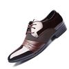 Men Dress Shoes Fashion Leather Business Flat Shoes Breathable Formal Office Working Shoes