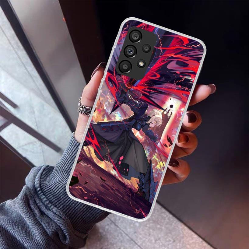 Fate Zero Stay Night Saber Phone Case For Samsung Galaxy A17 A57 A37 A16 A26 A36 A56 A15 A25 A35 A55 A14 A13 A54 A53 A34 A24 A33