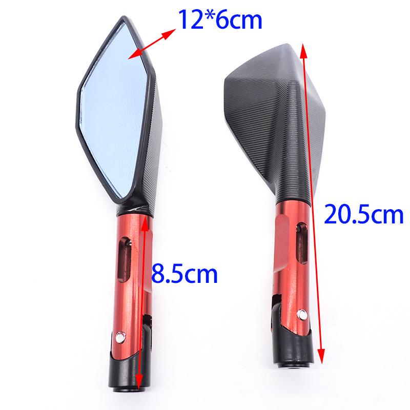 Pentagonal CNC Universal Motorcycle Rearview Reflective Mirror - Personalized Design, Hot Sale Reversing Assist.