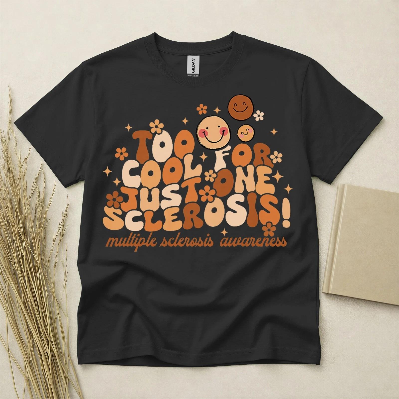 Multiple Sclerosis T Shirt Ms T Shirt Awareness Tee Support Illness Shirt Ribbon 4XL