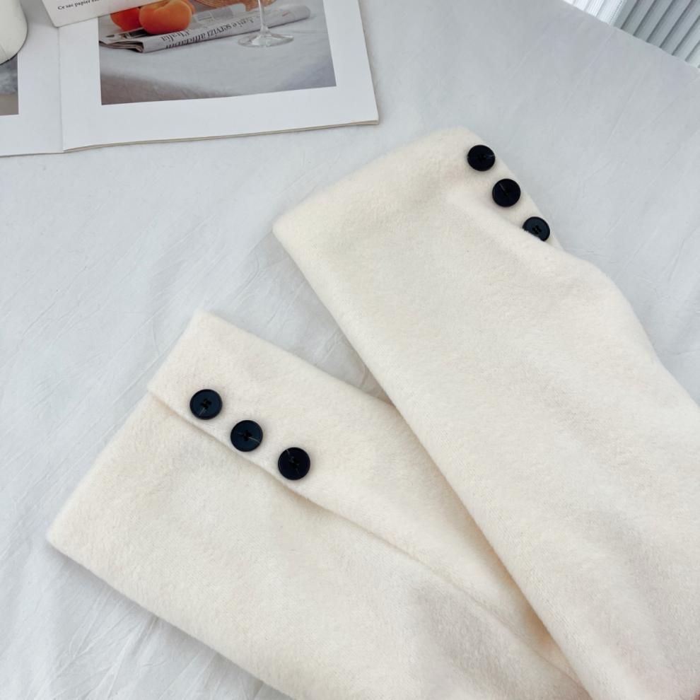 Xin Xing Women's Petite High-End Woolen Overcoat - Korean Style Straight Shoulder, Thickened Cashmere for Fall/Winter