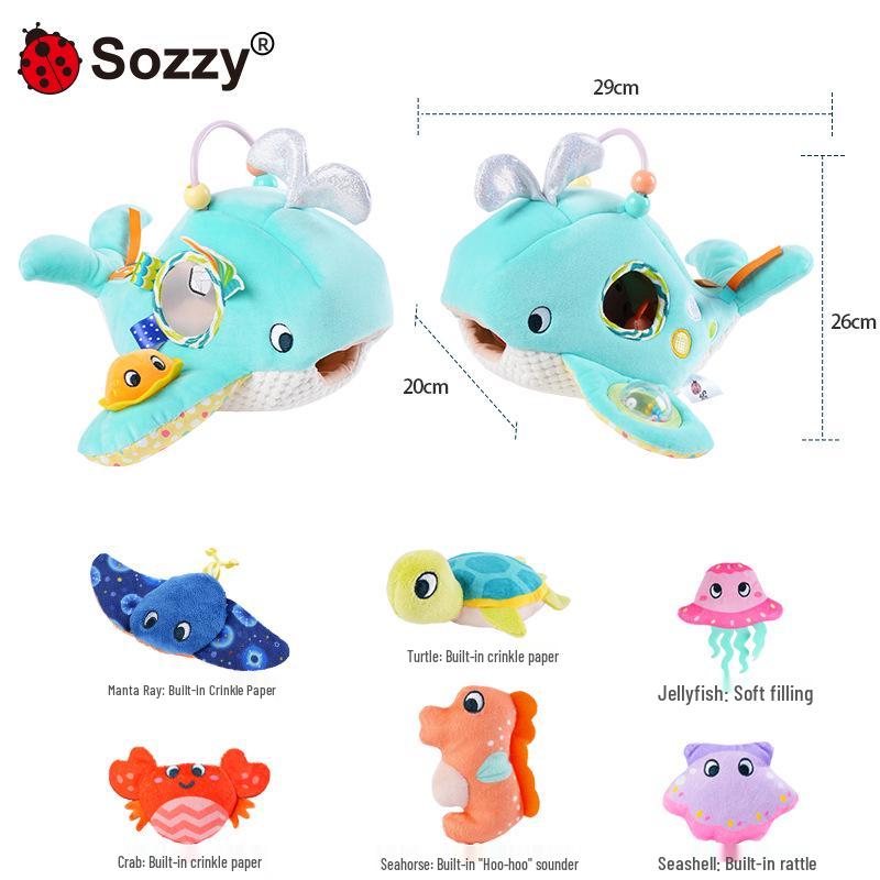Образовательный детский домик Sozzy: Многофункциональная игрушка-захват для новорожденных от 0 до 3 лет