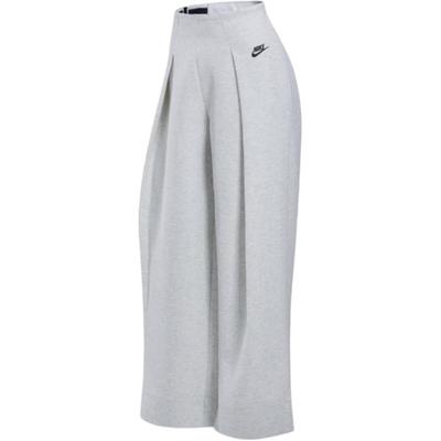Sportruházat Tech Fleece Egyszínű Sokoldalú Divat Pliszírozott Magas Derék Széles Szárú Alkalmi Nadrág Női alsók Világosszürke FV8053-013