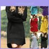 Cozy Womens Winter Long Sleeve Tunic Tops Pullover Hoodie Dress In Six Colors