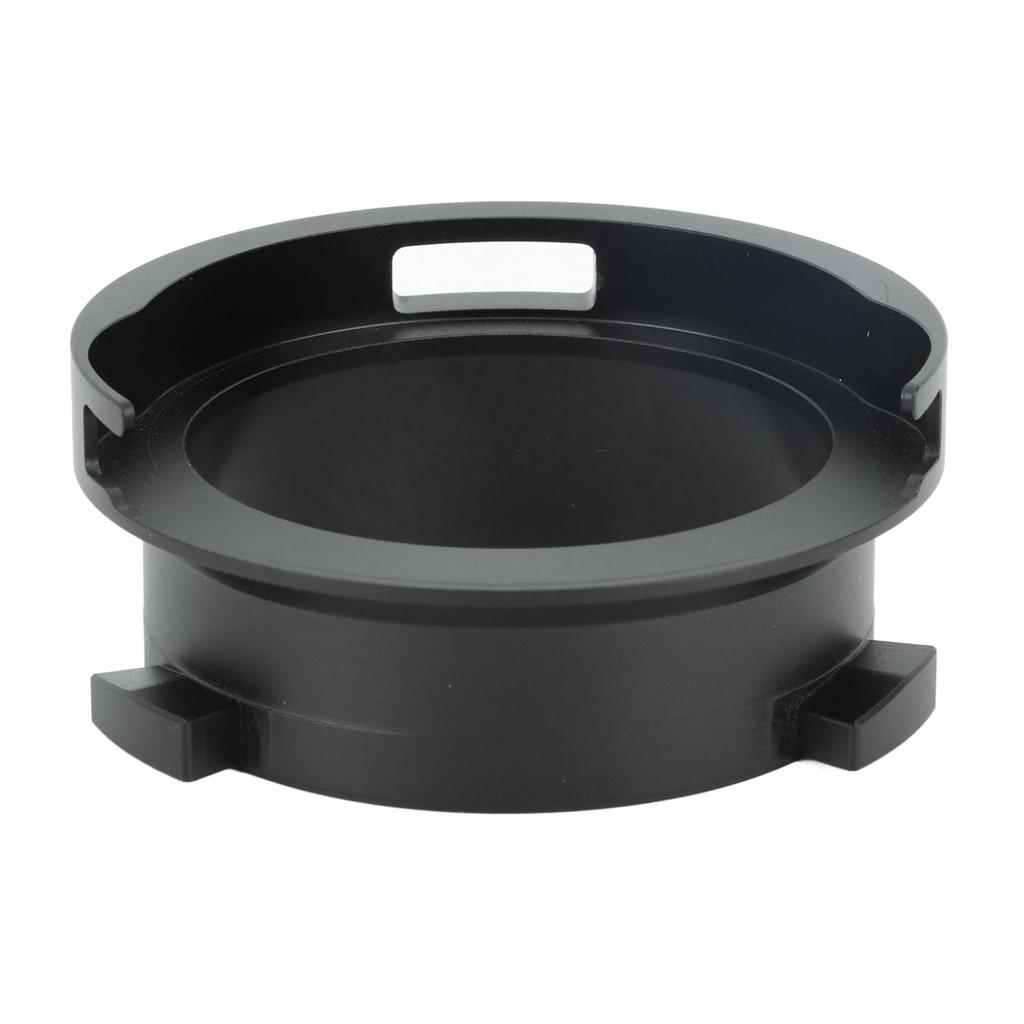 Coffee Powder Ring 51mm Aluminium Alloy Hands Free Dosing Funnel For Delonghi 9 Series 9335 9155 9355 9665 Black