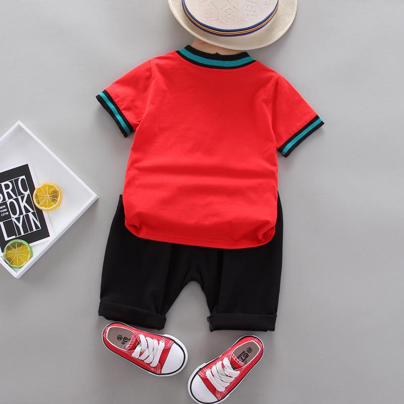 Summer Baby Boys Short Sleeved Suits Fashion Girls Polo Casual