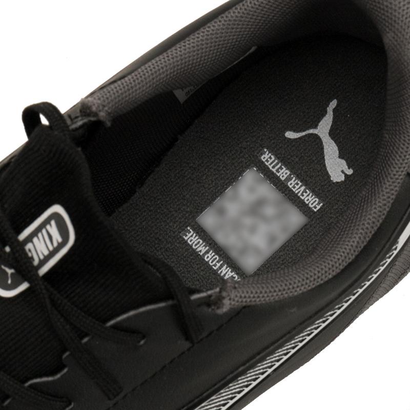 Puma King Match Comfortable Football Shoes Men Footwear Black Gray White 107878-01