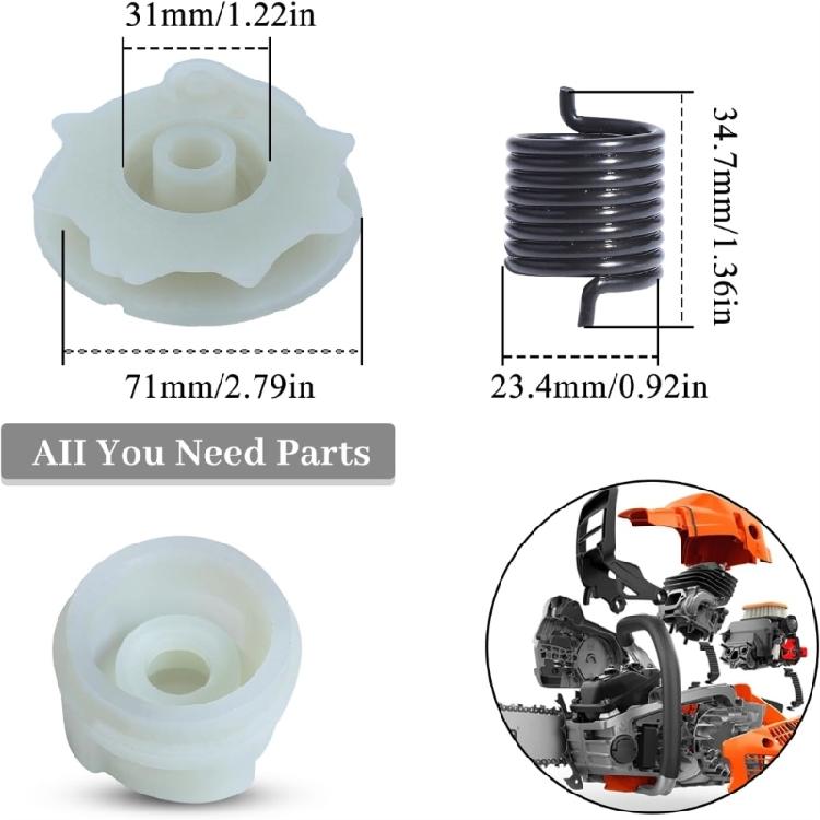 Starter Spring Repair Kit Easy to Install Plastic Starter Rope Kit for HUS137