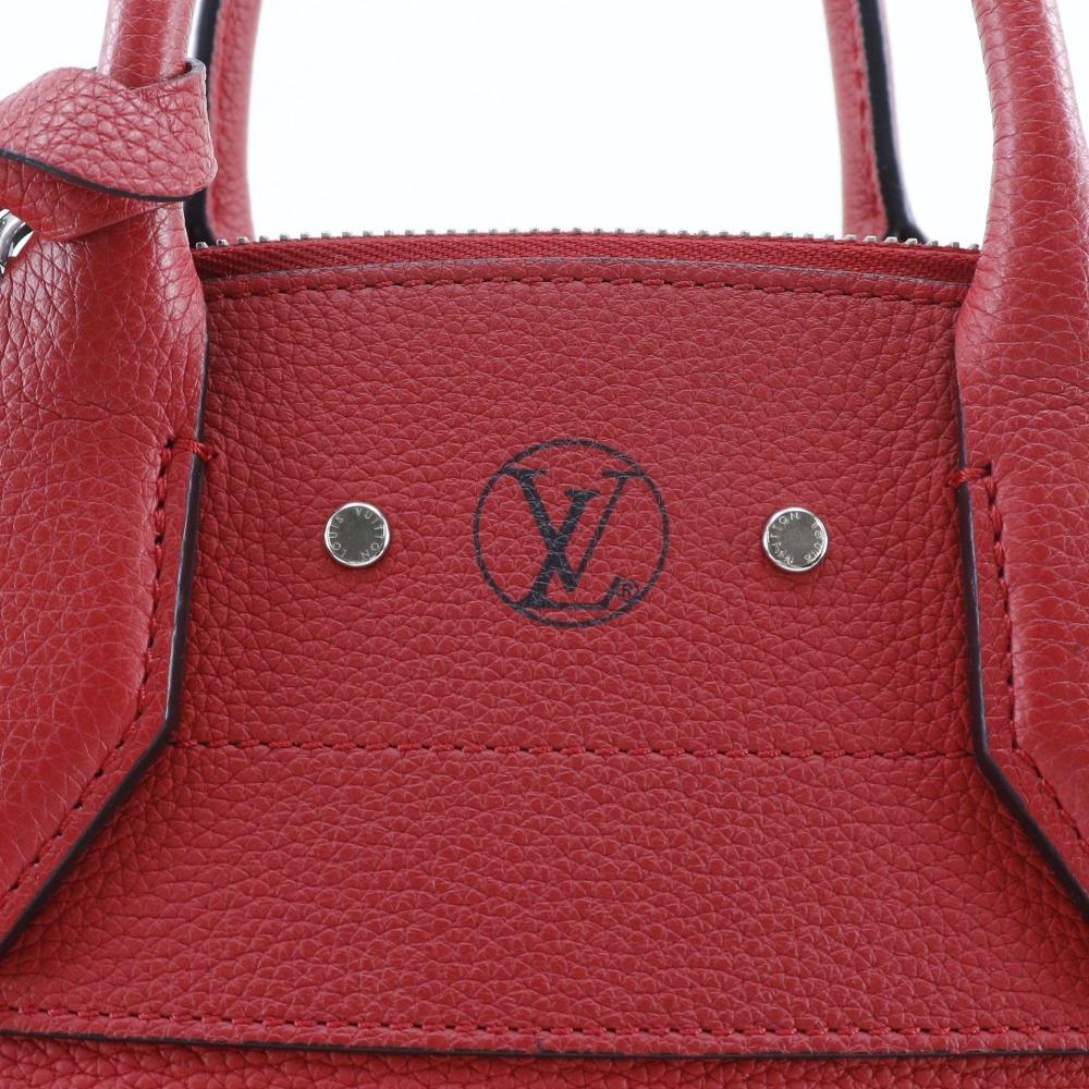 LOUIS VUITTON City Steamer PM Handbag M53030 2WAYShoulder Rouge Red Calfskin Women Used