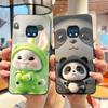 Jelly Color Simple Black Case For Nokia XR20 Popular Little Girl Viral Lucky Pattern Shell With Shockproof Bumper Soft Cover
