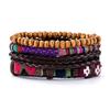 Unisex Handmade Woven Leather Bracelet - European and American Style Jewelry