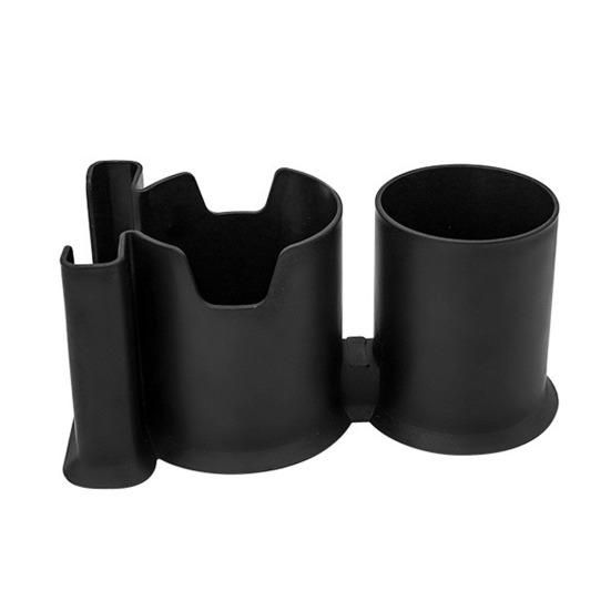 

Paddleboard Cup Holder 2-in-1 Drink And Phone Holder with Rope Fixation Waterproof Plastic Paddle Board Accessory for Kayaks Canoes SUPs Boats Outdoor чорний