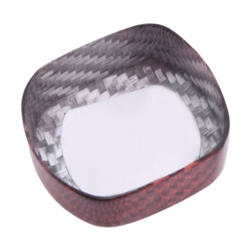 Car Center Engine Start Stop Push Button Switch Cover Trim Fit for Volvo S60     Red Carbon Fiber