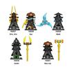Rox Kur Ninjas Set Personalizzato Fai da Te di Mattoncini di Plastica per Bambini e Collezionisti