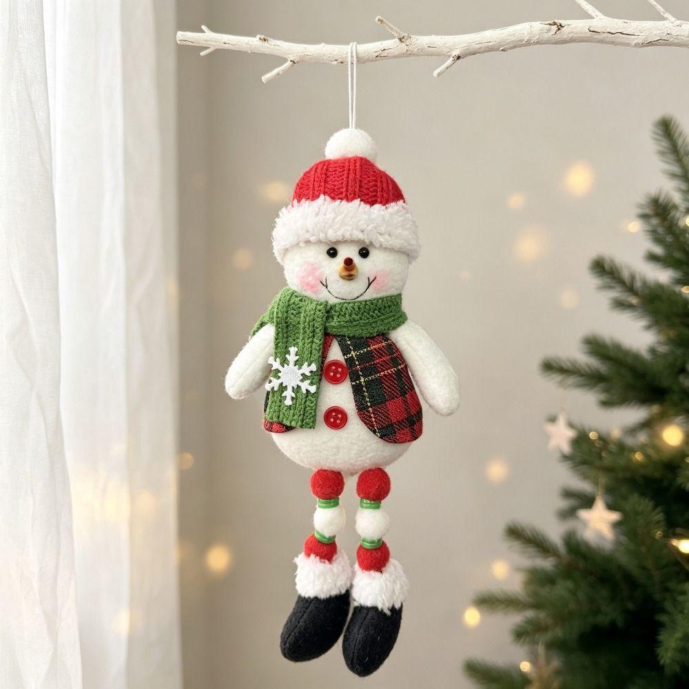 Santa Claus Christmas Tree Hanging Decorations Elk Deer Doll Snowman Christmas Santa Claus Pendant Colorful Long Leg