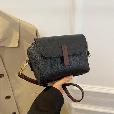Dámská PU kožená taška přes rameno crossbody taška monochromatický ležérní styl klasická móda