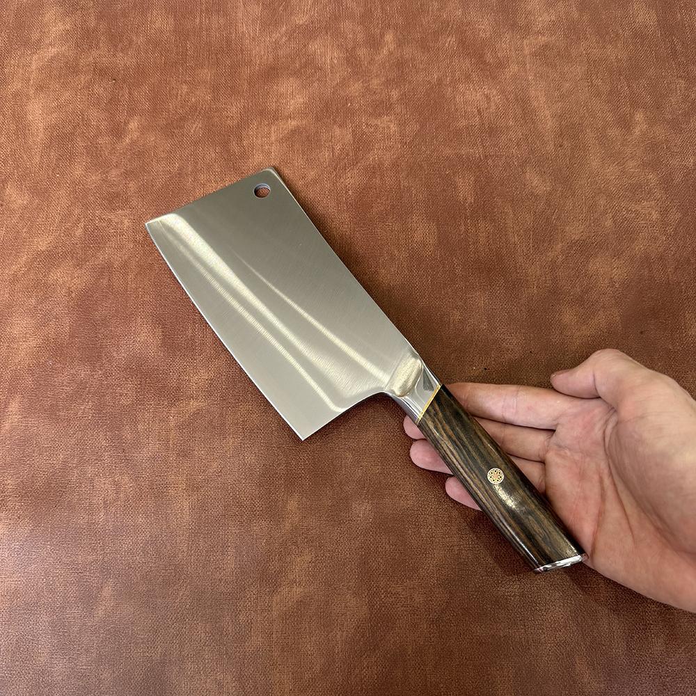 6.9 Inch Chopper Knife Powder Alloy Steel Blade Wood Handle Chef Chop Slicing Cleaver Kitchen Knife Bone Meat And Poultry Tools