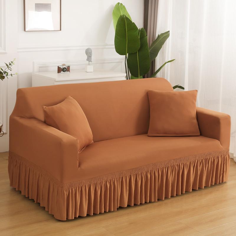 1 /2 /3 /4 Sedák Potah na sukni na roztahovací pohovku Do obývacího pokoje Severská jednobarevná Pohovka Přehoz s lemem sukně Chránič křesla