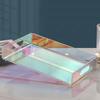 Iridescent Acrylic Storage Box with Hollow Handle Heavy Duty Multi-functional Large Capacity Desktop Makeup Tray Basket Organizer Tissue Holder