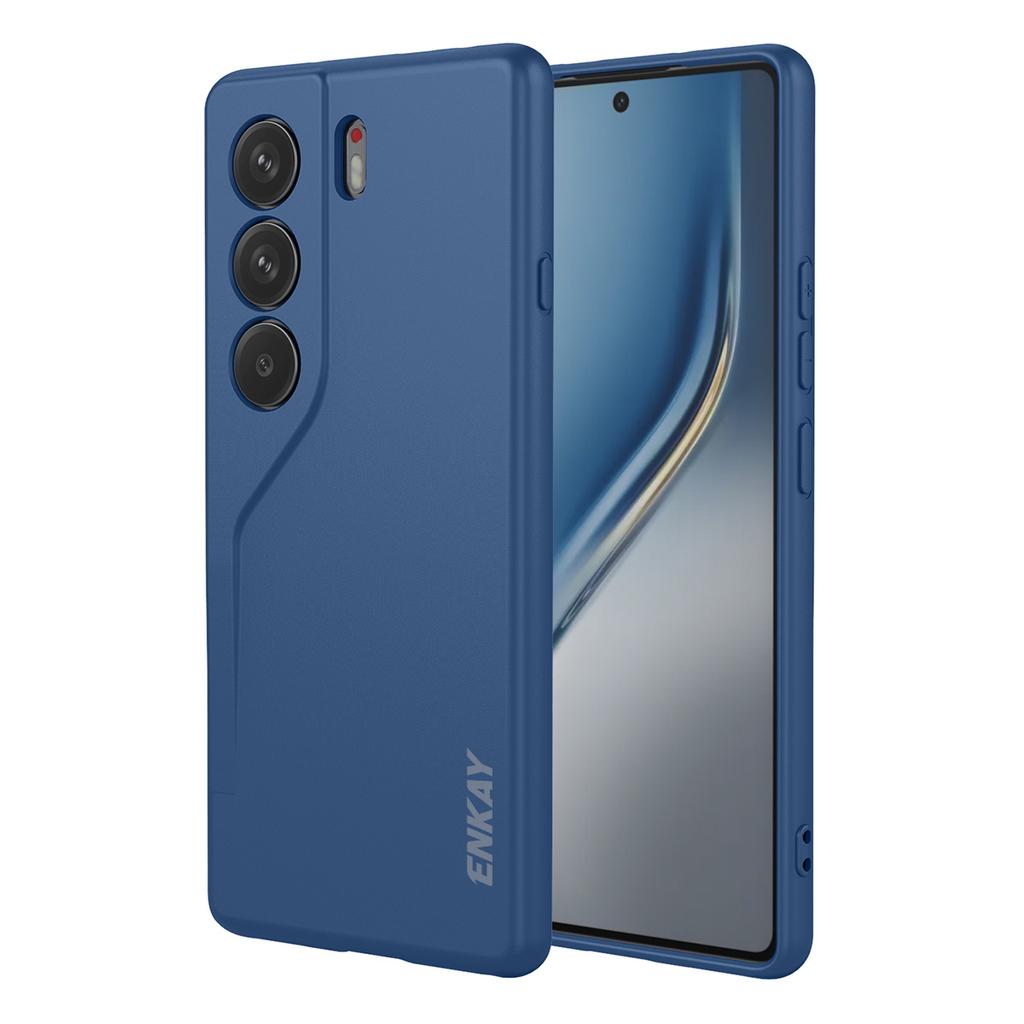 For TECNO Camon 40 Pro 4G Silicone Case ENKAY HAT PRINCE Straight Edge Cell Phone Back Cover
