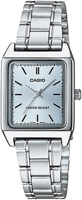 CASIO Standard Quartz Ladies Watch Ice Blue Metal Band Overseas Model [Casio] LTP-V007D-2EUDF [Item]