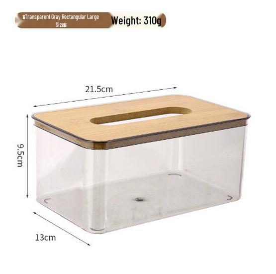 Nordic Transparent Creative Tissue Box for Home, Living Room, and Coffee Table