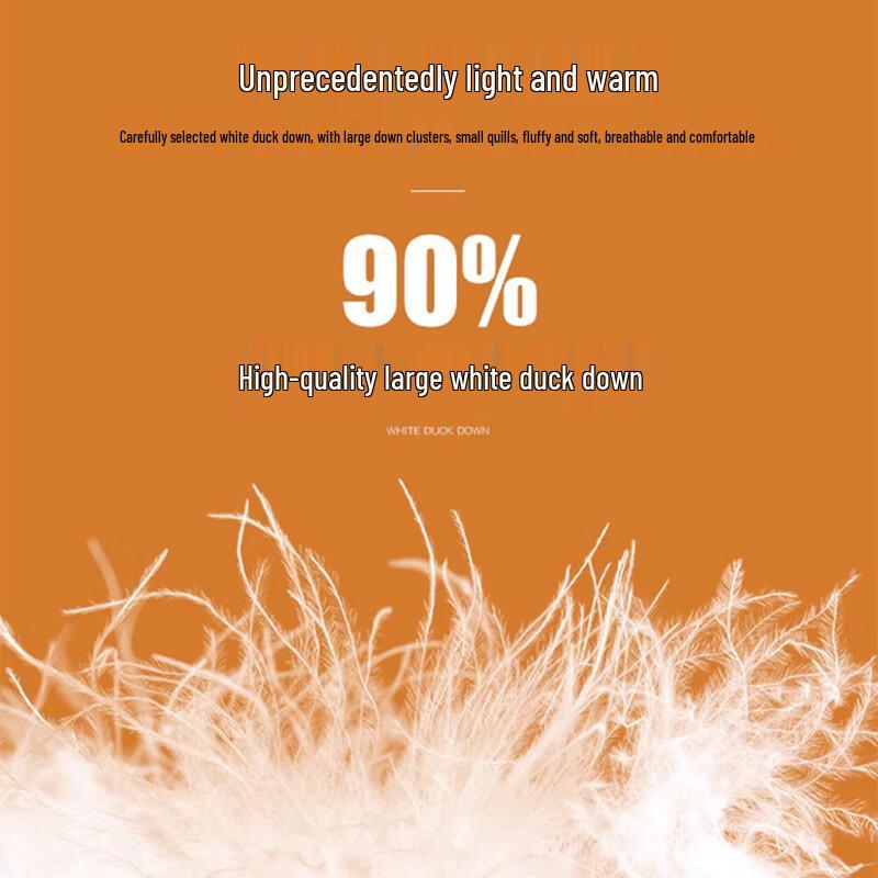 LANGSHA Women's Thermal Fleece-Lined White Duck Down Inner Pants