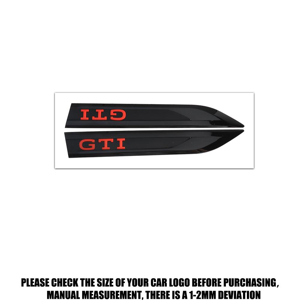 For VW GTD GTI Golf 7 Polo Tiguan Jetta Touran PASSAT CC 2pcs Car Fender Side Blade Emblem Sticker Auto Accessories Car Sticker zd4