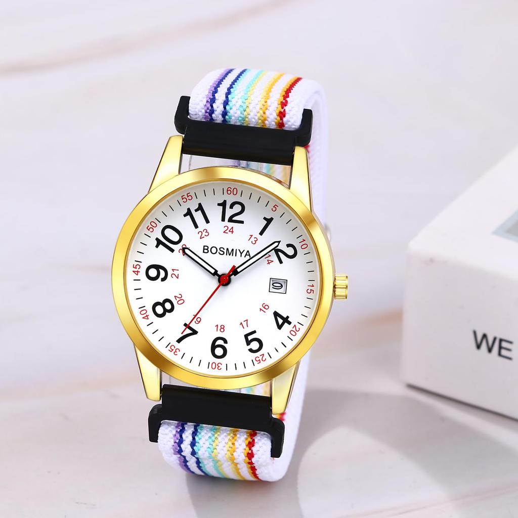 Waterproof Braided Watch with Date Adjustable Quartz Analog Arabic Perfect for and Casual Perfect for and More Men's Window, Length Display, 24-Hour