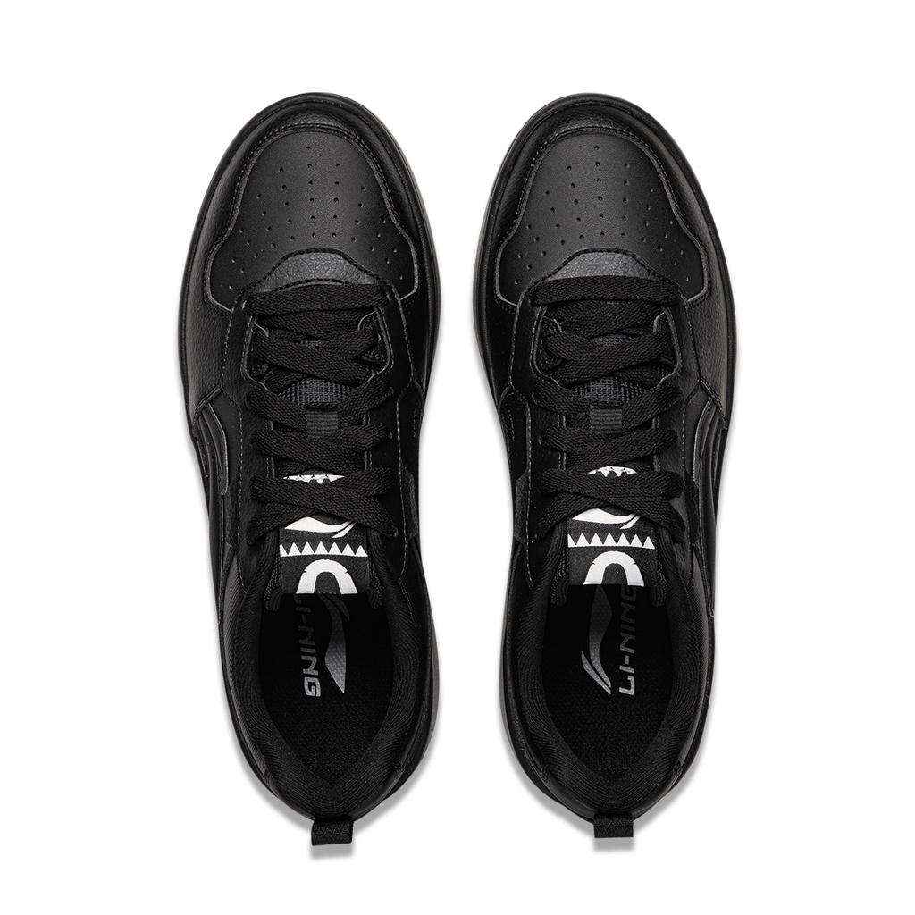 Li Ning First Cloud Black Warrior Wear resistant And Lightweight Low top Skateboard Shoes Men's AGCV189-11