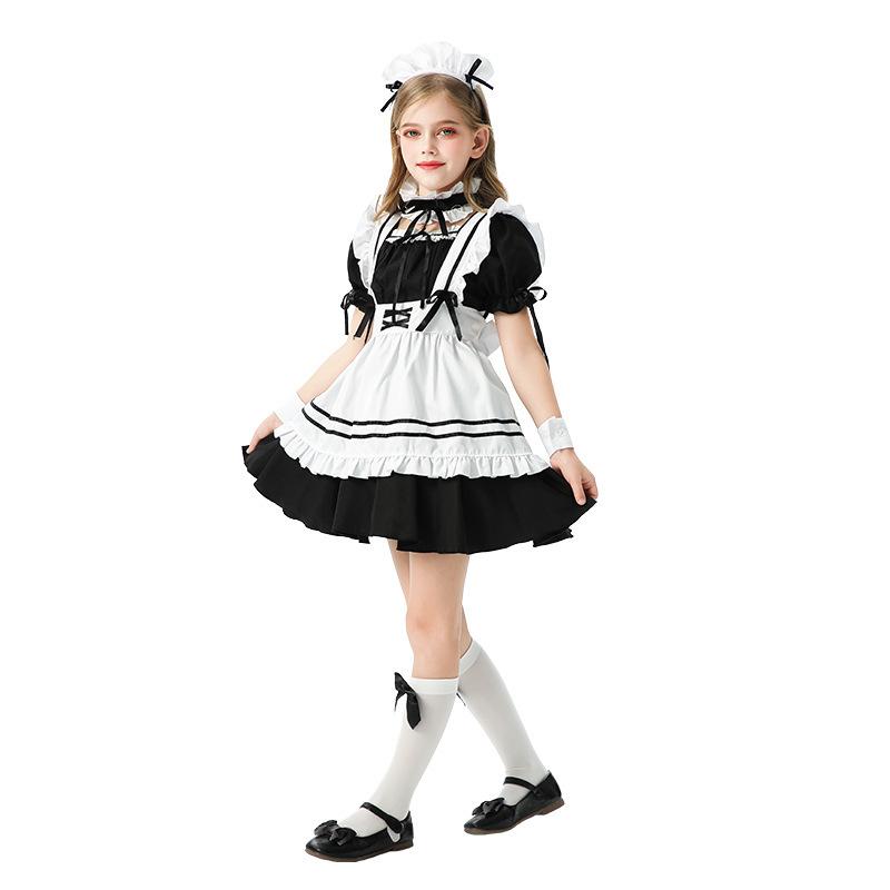 2026 Children's Maid Clothing Pastoral Farm Girls Party Dress Lolita Dress Children's Lolita