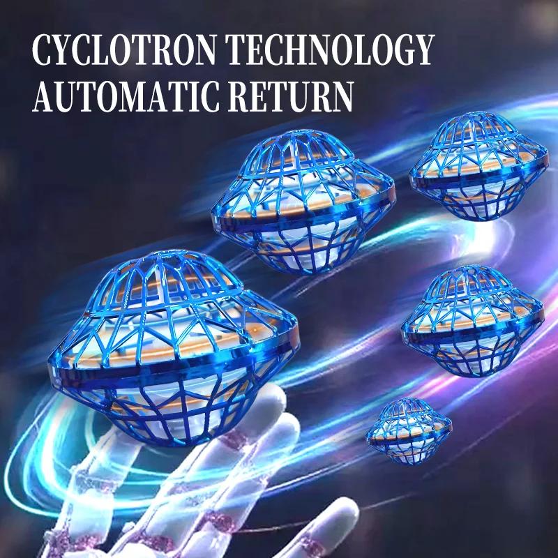 Upgraded UFO With LED Lights Flying Spinner Fidget Toys Boomerang Flyorb Magic Flying Ball Drone Orb Fly Nova Children Toy Gifts