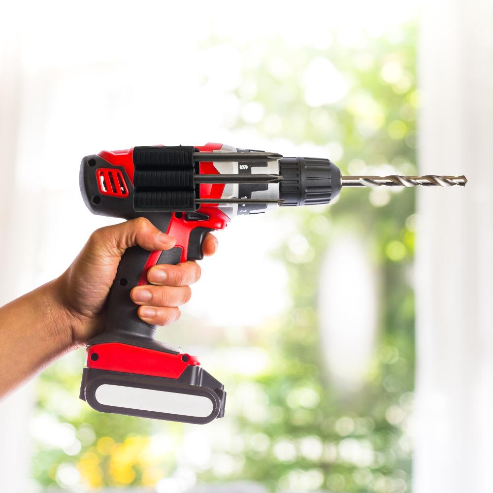 Bit Gripper Tool Holster Quick Change Drill Add-on High Strength Adhesive Bits Holders Mount Attachment Driver Bits Side Holder