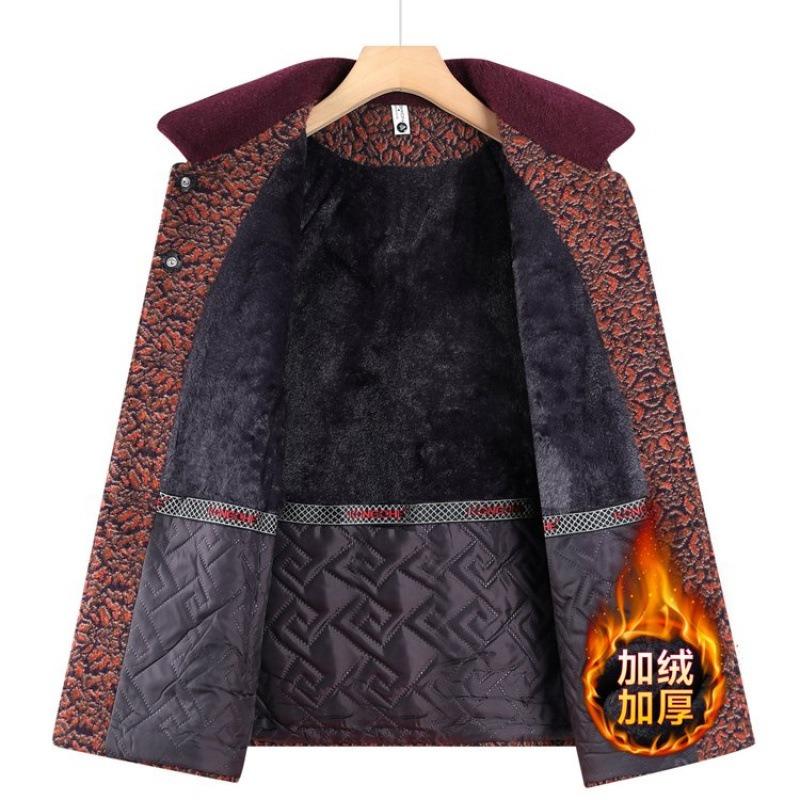 Elderly Mother Winter Coat Velvet Warm Grandma Winter Top Thickened Old Lady Mink Jacket
