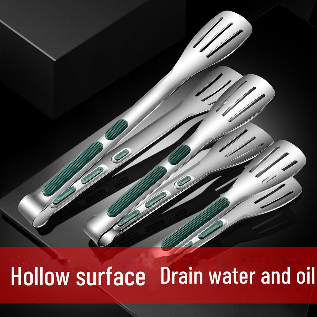 Stainless Steel Korean Barbecue Clip with Silicone Grip