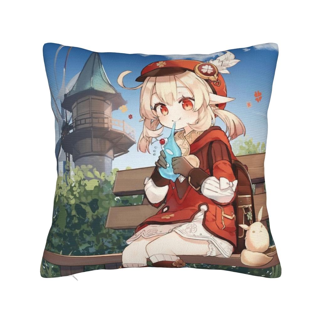 Genshin Impact Game Pillow Covers Stuff Printing Cushion Cover Gift  Pillow Case Cover Sofa Multiple Sizes
