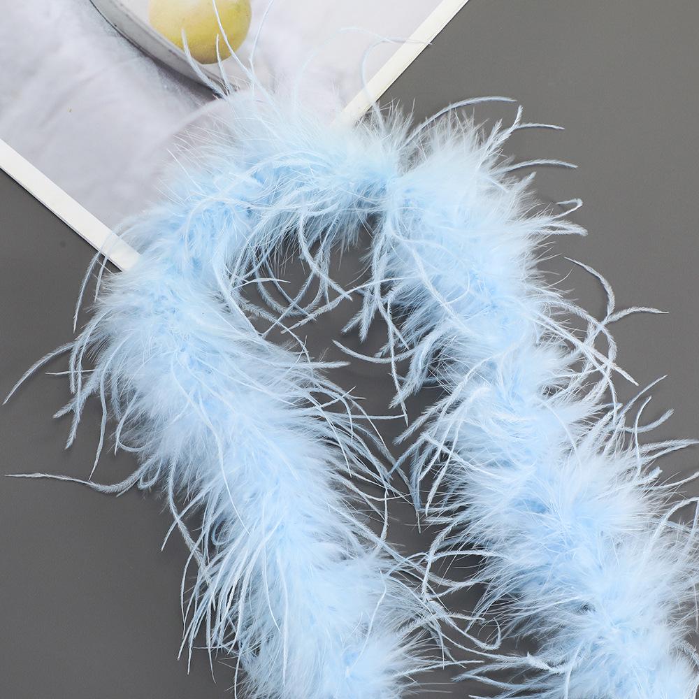 Strisce di Piume di Struzzo Colorate per Costumi da Ballo Fai-da-Te e Accessori
