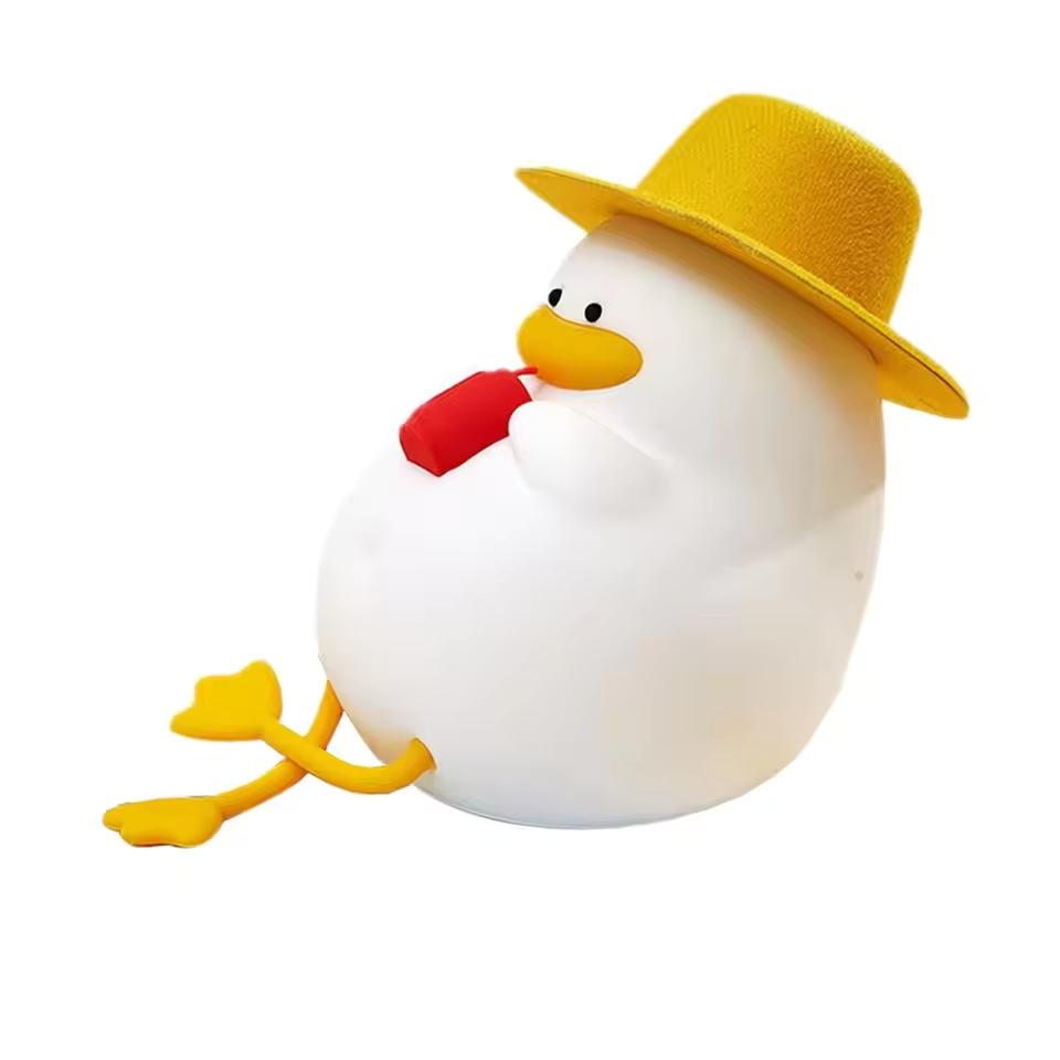 Wiederaufladbares Enten-LED-Nachtlicht Silikon Dimmbar Schlafzimmer Nachttischlampe Raumdeko Kindergeschenk