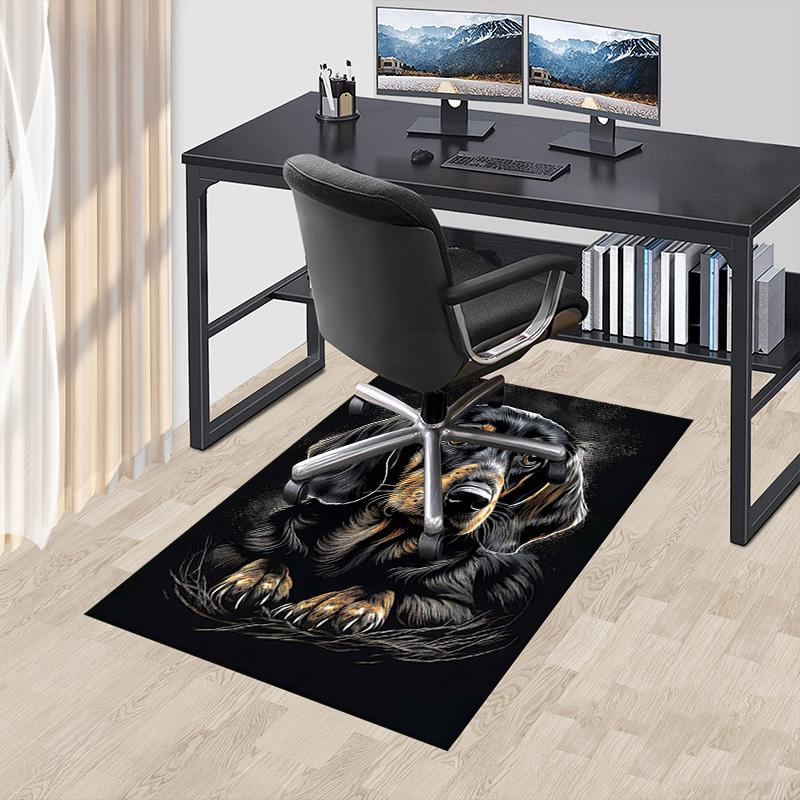 1PC Dachshund Pet Anti-slip carpet, suitable for Office, bedroomand playrooms. It can also be used as a sofa footrest cover-R33