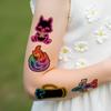 63 Stück Neon Home Party Temporäre Tattoos Cartoon Wasserdichte Körperkunst Arm Tattoo Aufkleber Einweg Fake Tattoos für Frauen Männer